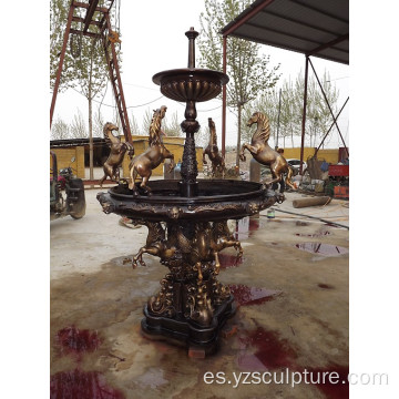 Fuente de agua de bronce antiguo jardín en venta